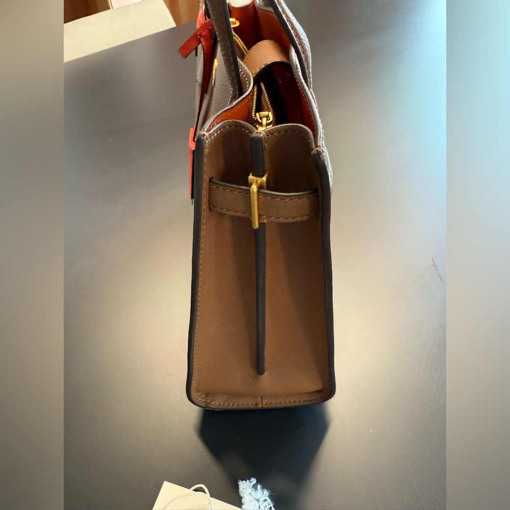 TORY BURCH Small Walker Satchel - Moose - Picture 8 of 16